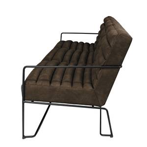 Sofa Voda (3-Sitzer) Antiklederlook - Braungrau