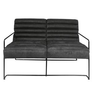 Sofa Voda II (2-Sitzer) Antiklederlook - Dunkelgrau