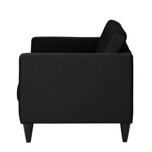 Sofa Wallace (2-Sitzer) Webstoff Stoff Lotana: Schwarz