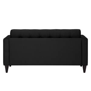 Sofa Wallace (2-Sitzer) Webstoff Stoff Lotana: Schwarz