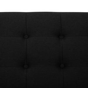 Sofa Wallace (2-Sitzer) Webstoff Stoff Lotana: Schwarz