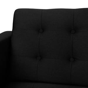 Sofa Wallace (3-Sitzer) Webstoff Stoff Lotana: Schwarz