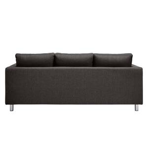 Sofa Wyke (3-Sitzer mit Hocker) Webstoff Braungrau