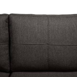 Sofa Wyke (3-Sitzer mit Hocker) Webstoff Braungrau