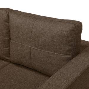 Sofa Wyke (3-Sitzer mit Hocker) Webstoff Nougat