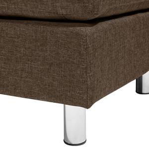 Sofa Wyke (3-Sitzer mit Hocker) Webstoff Nougat