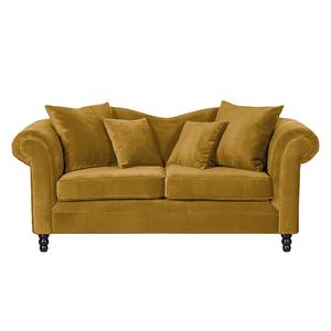 Sofa York (2-Sitzer) Samtstoff Senfgelb