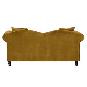 Sofa York (2-Sitzer) Samtstoff Senfgelb