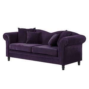 Sofa York (3-Sitzer) Samt Stoff Chepi: Violett