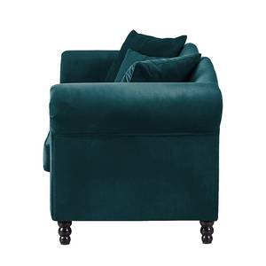 Sofa York (3-Sitzer) Samt Stoff Chepi: Petrol