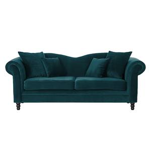 Sofa York (3-Sitzer) Samt Stoff Chepi: Petrol