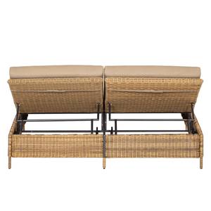 Gartenliege Calla Millor Lloyd Loom - Braun/Beige