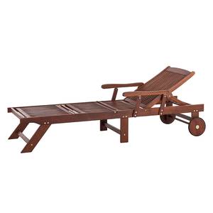 Chaise longue Euka Nature II Bois Marron