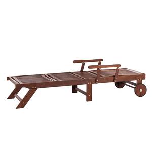 Chaise longue Euka Nature II Bois - Marron