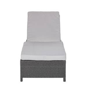 Lettino da sole Paradise Lounge Polyrattan Grigio