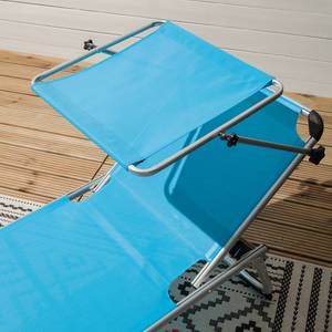 Chaise longue Summer Sun I Textilène / Aluminium - Aqua