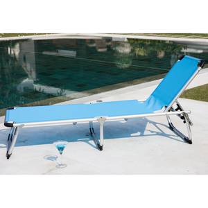 Chaise longue Summer Sun II Textilène / Aluminium - Aqua