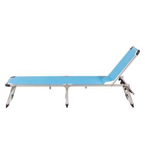 Chaise longue Summer Sun II Textilène / Aluminium - Aqua