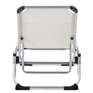 Chaise longue Summer Sun II Textilène / Aluminium - Blanc