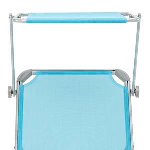 Chaise longue Summer Sun VII Avec pare Turquoise Bleu