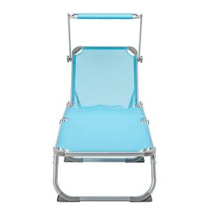 Chaise longue Summer Sun VII Avec pare-soleil - Turquoise