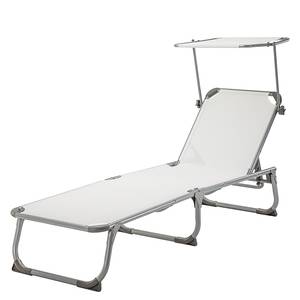 Chaise longue Summer Sun III Avec pare Blanc