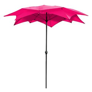 Parasol Blossom staal/polyester antractietkleurig/roze