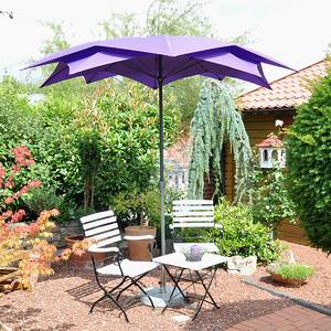 Parasol Blossom staal/polyester antractietkleurig/paars