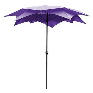 Parasol Blossom Acier / Polyester - Anthracite / Violet