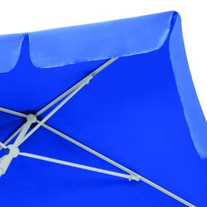 Parasol Ibiza staal/polyester wit/blauw -180x120cm