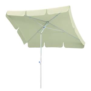 Parasol Ibiza staal/polyester - wit/natuurlijke kleuren -180x120cm