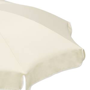 Parasol Ibiza staal/polyester - wit/natuurlijke kleuren - diameter: 240cm