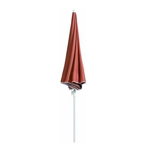 Sonnenschirm Ibiza Stahl/Polyester Weiß/Terracotta Durchmesser: 240 cm