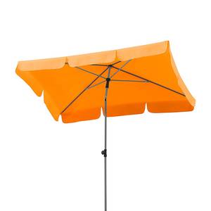 Sonnenschirm Micco III Stahl/Polyester - Silber/Mandarine