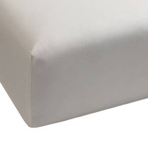 Spannbettlaken Percale Weiß - Baumwolle - Abmessungen 200x80x35cm
