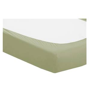 Drap-housse Domoline Tissu mélangé - Avocat - 90-100 x 200 cm