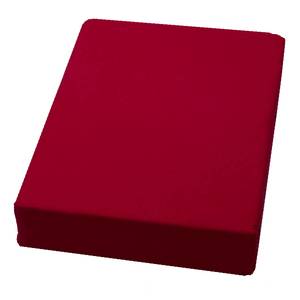 Drap-housse Domoline Tissu mélangé - Rouge - 150 x 200 cm