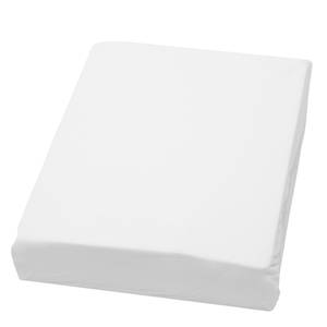 Drap-housse Domoline Tissu mélangé - Blanc - 200 x 200 cm