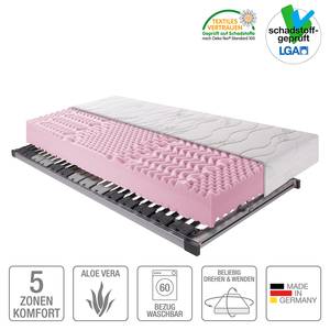 Sparset Exclusiv Sleep Kaltsachaummatratze + Lattenrost Platin (verstellbar) - 100 x 200cm - H3