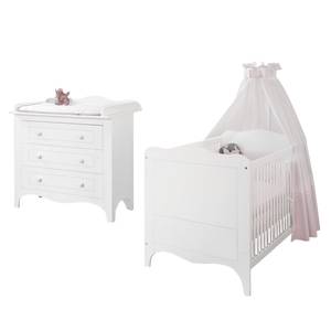 Set di risparmio Fleur (2 pezzi) Bianco opaco