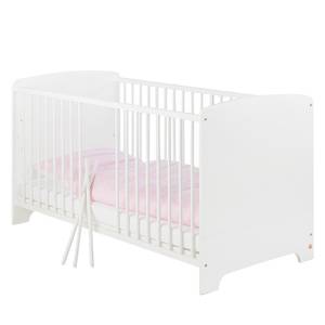 Voordeelset Jil (3-delig) deels massief grenen - Babybed, commode en 2-deurs kledingkast - Wit gelakt