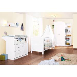 Voordeelset Laura (3-teilig) babybed, commode en kledingkast 2-deurs