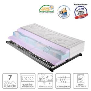 Voordeelset Sleep Gel 5 koudschuimmatras en zilveren lattenbodem (verstelbaar) - 100 x 200cm - H2 zacht