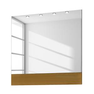Spiegel Fiano Asteiche teilmassiv - Matt Alaskaweiß - 90 cm