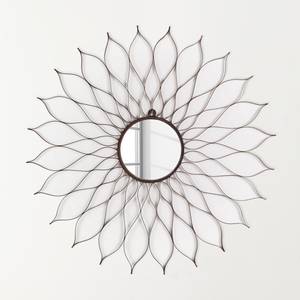 Spiegel Flower grijs