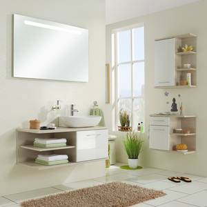 Miroir Fresh Line (avec éclairage) Aluminium - Largeur : 110 cm