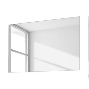 Spiegel Linear Weiß - Holzwerkstoff - Glas - 80 x 59 x 3 cm