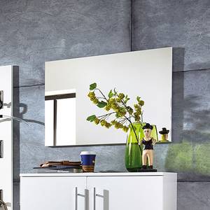 Miroir Linear Blanc - Bois manufacturé - Verre - 80 x 59 x 3 cm