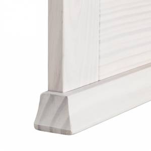 Miroir Lucia Pin massif, lasure blanche