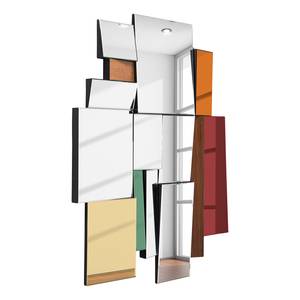 Spiegel Metamorphosis Square Meerkleurig - Plaatmateriaal - Glas - 98 x 130 x 5 cm
